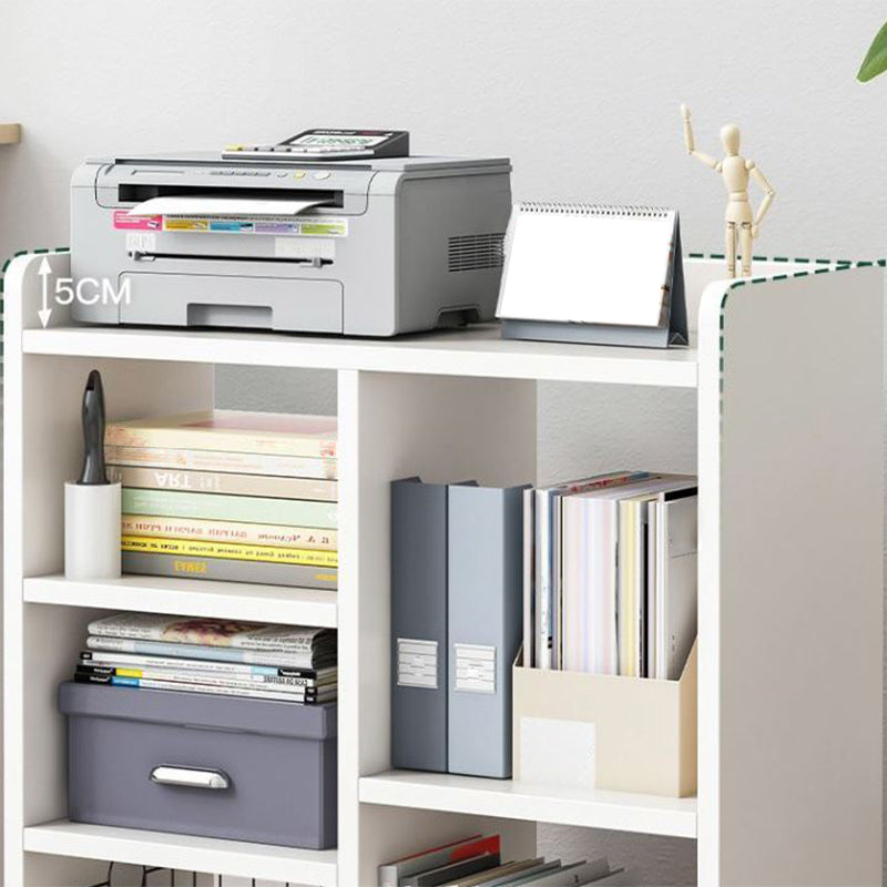 Libreria geometrica in legno prodotto moderno libreria aperta con ruote a fuoco