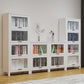 11.81"W Bookcase Contemporary Style Solid Wood Bookshelf for Home Office with Doors Clearhalo 'Bookcases' 'furn' 'furn_bookcases' 'Furniture' 'Office Furniture' 5172087