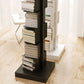 Contemporary Style Geometric Bookcase Vertical Closed Back Bookshelf