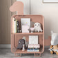 Modern Style Bookshelf Standard Closed Back Iron Bookcase for Home