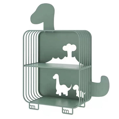 Modern Style Bookshelf Standard Closed Back Iron Bookcase for Home