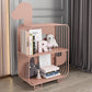 Modern Style Bookshelf Standard Closed Back Iron Bookcase for Home