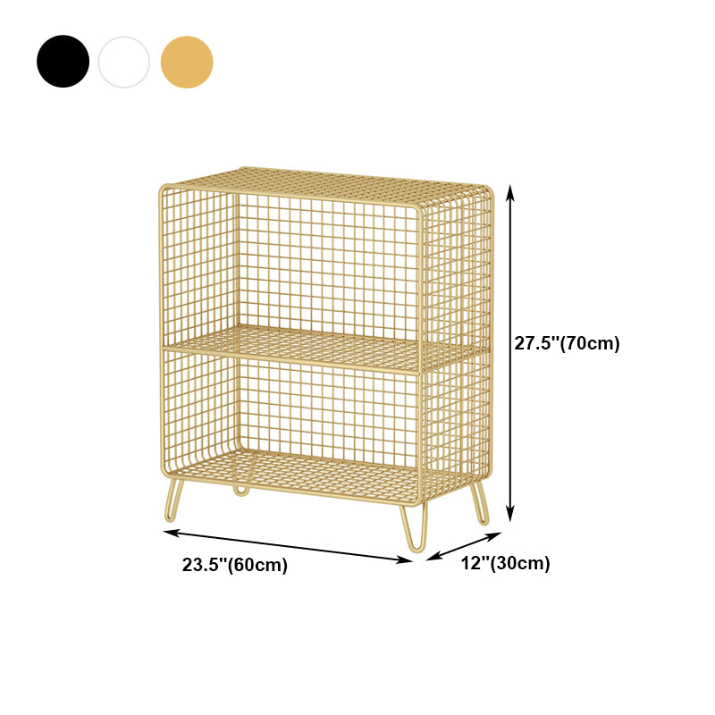 Libreria di stile moderno in stile chiuso in metallo standard libreria per casa
