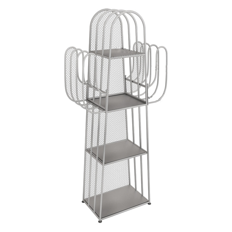 Modern Standard Bookshelf Closed Back Metal Bookcase for Home