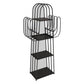 Modern Standard Bookshelf Closed Back Metal Bookcase for Home