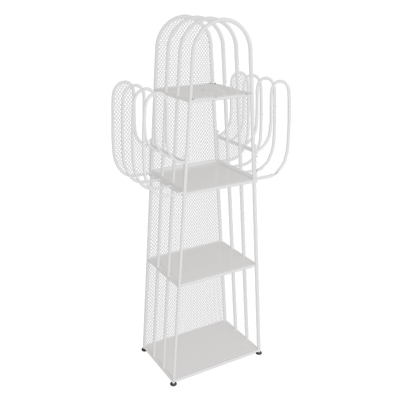 Modern Standard Bookshelf Closed Back Metal Bookcase for Home