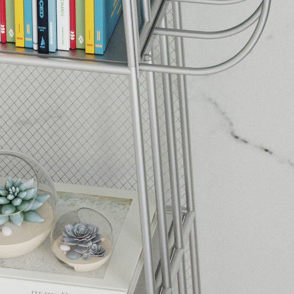 Modern Standard Bookshelf Closed Back Metal Bookcase for Home