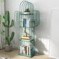 Modern Style Bookshelf Standard Closed Back Metal Home Bookcase