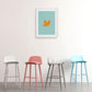 Modern Backrest Armless Counter Stool Iron Cafe Bar Stool with Acrylic Seat and Pedal Clearhalo 'Bar Furniture' 'Bar Stools' 'bar_stools' 'furn' 'furn_bar_stools' 'Furniture' 'Kitchen & Dining Furniture' 5173083