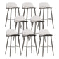 Modern Backrest Armless Counter Stool Iron Cafe Bar Stool with Acrylic Seat and Pedal Light Gray 8 Piece Set Clearhalo 'Bar Furniture' 'Bar Stools' 'bar_stools' 'furn' 'furn_bar_stools' 'Furniture' 'Kitchen & Dining Furniture' 5173104