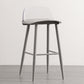 Modern Backrest Armless Counter Stool Iron Cafe Bar Stool with Acrylic Seat and Pedal Clearhalo 'Bar Furniture' 'Bar Stools' 'bar_stools' 'furn' 'furn_bar_stools' 'Furniture' 'Kitchen & Dining Furniture' 5173109
