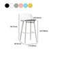 Modern Backrest Armless Counter Stool Iron Cafe Bar Stool with Acrylic Seat and Pedal Clearhalo 'Bar Furniture' 'Bar Stools' 'bar_stools' 'furn' 'furn_bar_stools' 'Furniture' 'Kitchen & Dining Furniture' 5173144