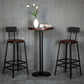 Industrial Armless Counter Stool Iron Milk Tea Shop Bar Stool with Cushion and Pedal Clearhalo 'Bar Furniture' 'Bar Stools' 'bar_stools' 'furn' 'furn_bar_stools' 'Furniture' 'Kitchen & Dining Furniture' 5173198