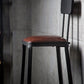 Industrial Armless Counter Stool Iron Milk Tea Shop Bar Stool with Cushion and Pedal Clearhalo 'Bar Furniture' 'Bar Stools' 'bar_stools' 'furn' 'furn_bar_stools' 'Furniture' 'Kitchen & Dining Furniture' 5173202