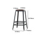 Industrial Armless Counter Stool Iron Milk Tea Shop Bar Stool with Cushion and Pedal Clearhalo 'Bar Furniture' 'Bar Stools' 'bar_stools' 'furn' 'furn_bar_stools' 'Furniture' 'Kitchen & Dining Furniture' 5173236