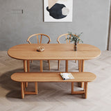 Contemporary Pine Dining Room Set 1/4/5/6 Pieces Home Dining Bench Set