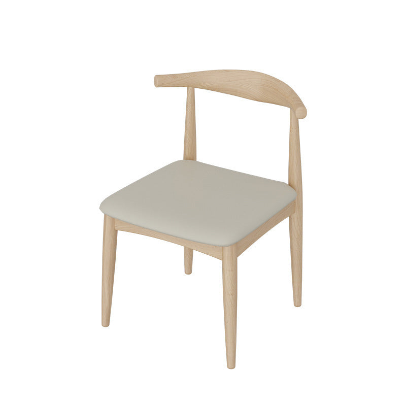 Contemporary Solid Wood Dining Table Set 1/5/7 Pieces Home Dining Room Set 1 Beige Chair Clearhalo 'Dining Room Sets' 'Dining Tables & Seating' 'dining_room_set' 'furn' 'furn_dining_room_set' 'Furniture' 'Kitchen & Dining Furniture' 5173487