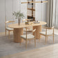Contemporary Solid Wood Dining Table Set 1/5/7 Pieces Home Dining Room Set Clearhalo 'Dining Room Sets' 'Dining Tables & Seating' 'dining_room_set' 'furn' 'furn_dining_room_set' 'Furniture' 'Kitchen & Dining Furniture' 5173500