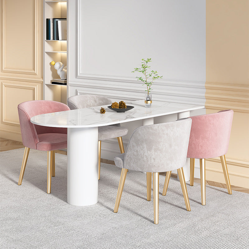 Designer Style Sintered Stone Dining Table Set 1/4/5 Pieces Home Dining Room Set