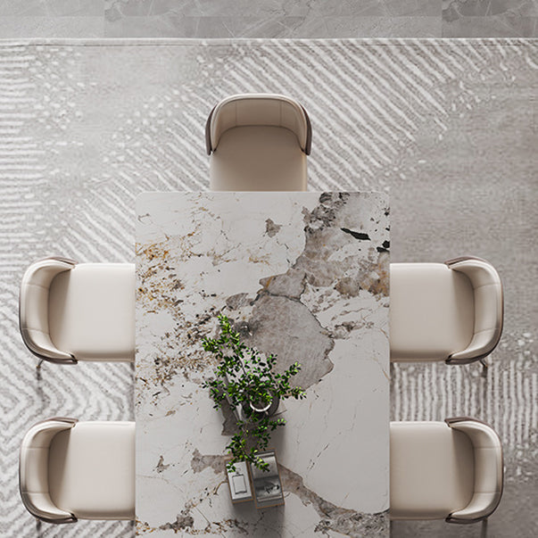 Luxury Sintered Stone Top Dining Set Rectangle 1/3/4/5/6/9 Pieces Dining Room Table Set