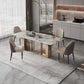 Luxury Sintered Stone Top Dining Set Rectangle 1/3/4/5/6/9 Pieces Dining Room Table Set