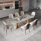 Luxury Sintered Stone Top Dining Set Rectangle 1/3/4/5/6/9 Pieces Dining Room Table Set