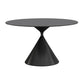 Sintered Stone Home Dining Table Modern Dining Room Table with Pedestal Base Black Without Chairs Clearhalo 'Dining Tables & Seating' 'Dining Tables' 'dining_table' 'furn' 'furn_dining_table' 'Furniture' 'Kitchen & Dining Furniture' 5173707