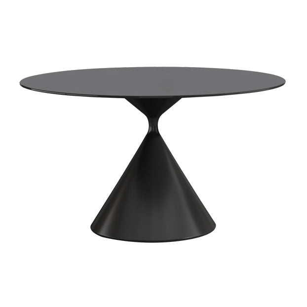 Sintered Stone Home Dining Table Modern Dining Room Table with Pedestal Base Black Without Chairs Clearhalo 'Dining Tables & Seating' 'Dining Tables' 'dining_table' 'furn' 'furn_dining_table' 'Furniture' 'Kitchen & Dining Furniture' 5173707