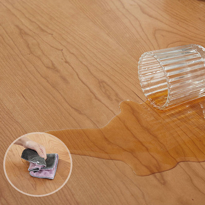 現代の架台ベースダイニングテーブル長方形のソリッドウッドテーブル