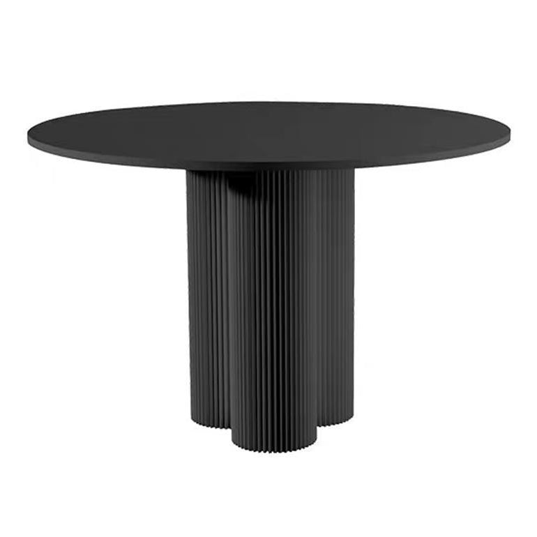 キッチン用のモダンな白と黒のカウンターテーブル長方形のダイニングテーブル