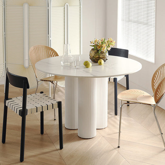 キッチン用のモダンな白と黒のカウンターテーブル長方形のダイニングテーブル