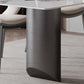 Mesa de comedor de estilo moderno mesa de doble pedestal de piedra sinterizada para el hogar