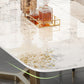 Luxury Sintered Stone Dining Table Rectangle Table with Gold Trestle Base Clearhalo 'Dining Tables & Seating' 'Dining Tables' 'dining_table' 'furn' 'furn_dining_table' 'Furniture' 'Kitchen & Dining Furniture' 5173905