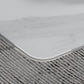 Table Industrielle Base Luge Rectangulaire Table Fixe Blanche en Pierre Frittée