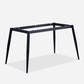 Rectangle 4 jambes Table à manger industrielle Tablette fixe de pierre frittée