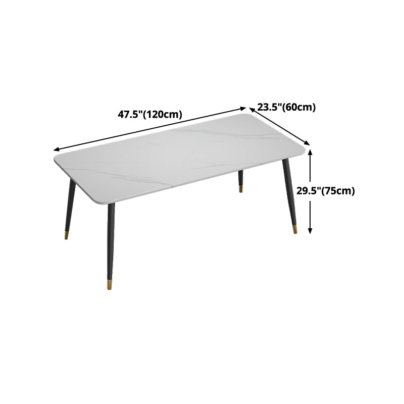 Table à manger en pierre fritrée blanche