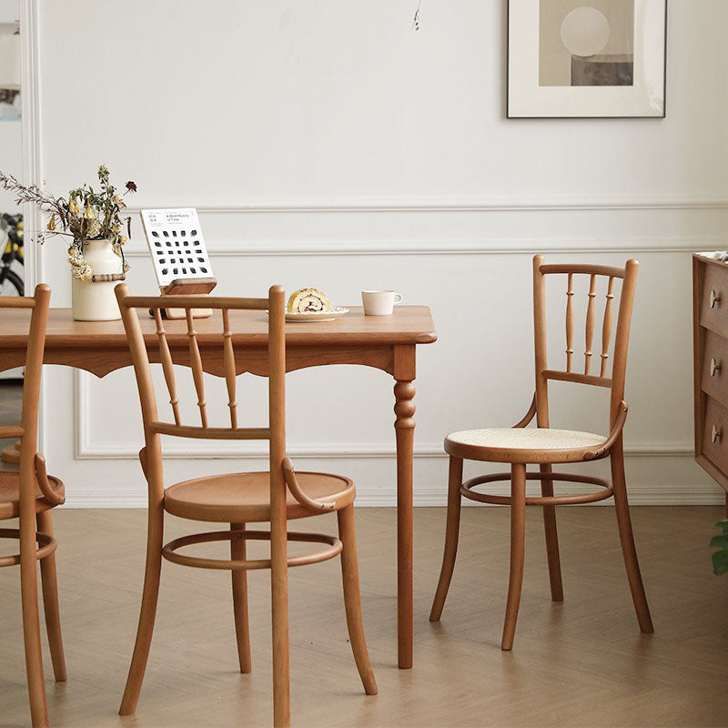 Traditional Style Side Chair Solid Wood Slat Back Dining Room Chair Clearhalo 'Dining Chairs' 'Dining Tables & Seating' 'dining_chair' 'furn' 'furn_dining_chair' 'Furniture' 'Kitchen & Dining Furniture' 5174021