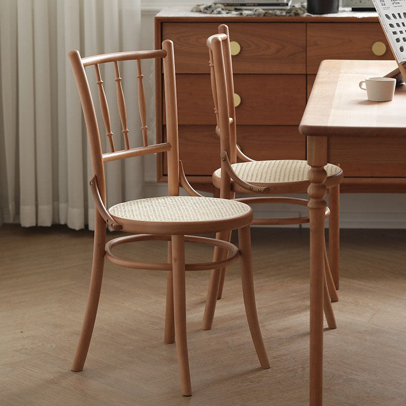 Traditional Style Side Chair Solid Wood Slat Back Dining Room Chair Clearhalo 'Dining Chairs' 'Dining Tables & Seating' 'dining_chair' 'furn' 'furn_dining_chair' 'Furniture' 'Kitchen & Dining Furniture' 5174023