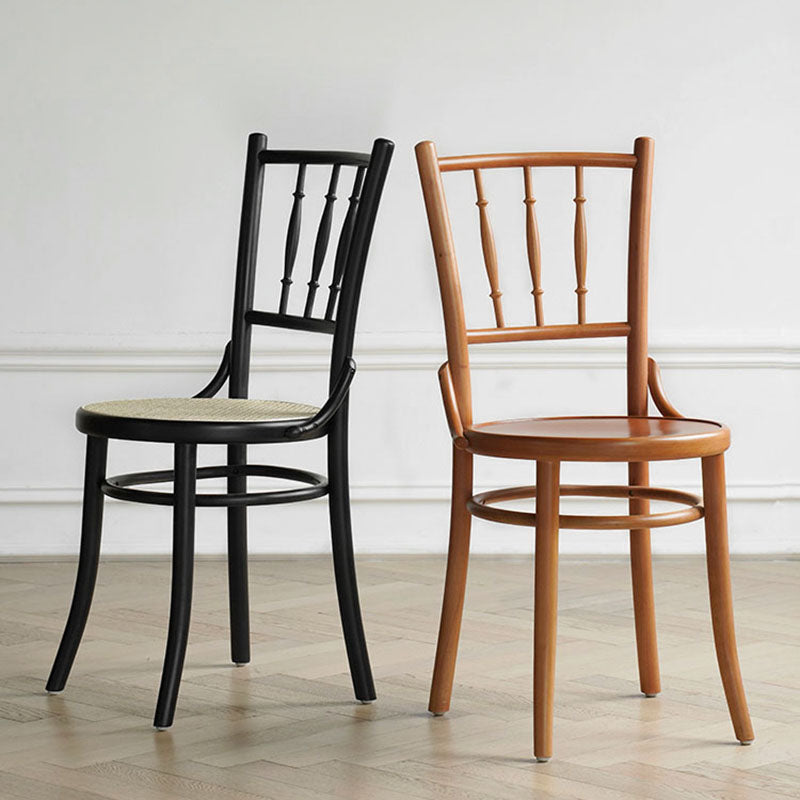 Traditional Style Side Chair Solid Wood Slat Back Dining Room Chair Clearhalo 'Dining Chairs' 'Dining Tables & Seating' 'dining_chair' 'furn' 'furn_dining_chair' 'Furniture' 'Kitchen & Dining Furniture' 5174026
