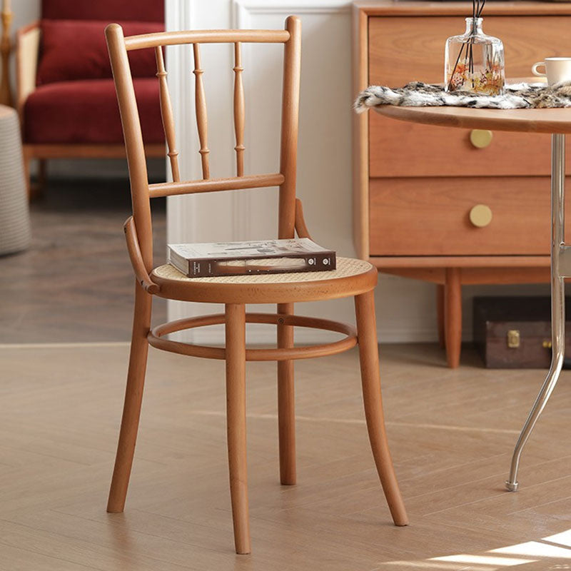 Traditional Style Side Chair Solid Wood Slat Back Dining Room Chair Clearhalo 'Dining Chairs' 'Dining Tables & Seating' 'dining_chair' 'furn' 'furn_dining_chair' 'Furniture' 'Kitchen & Dining Furniture' 5174028