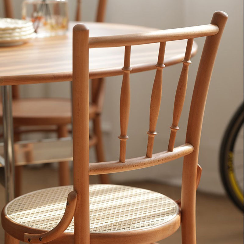 Traditional Style Side Chair Solid Wood Slat Back Dining Room Chair Clearhalo 'Dining Chairs' 'Dining Tables & Seating' 'dining_chair' 'furn' 'furn_dining_chair' 'Furniture' 'Kitchen & Dining Furniture' 5174035