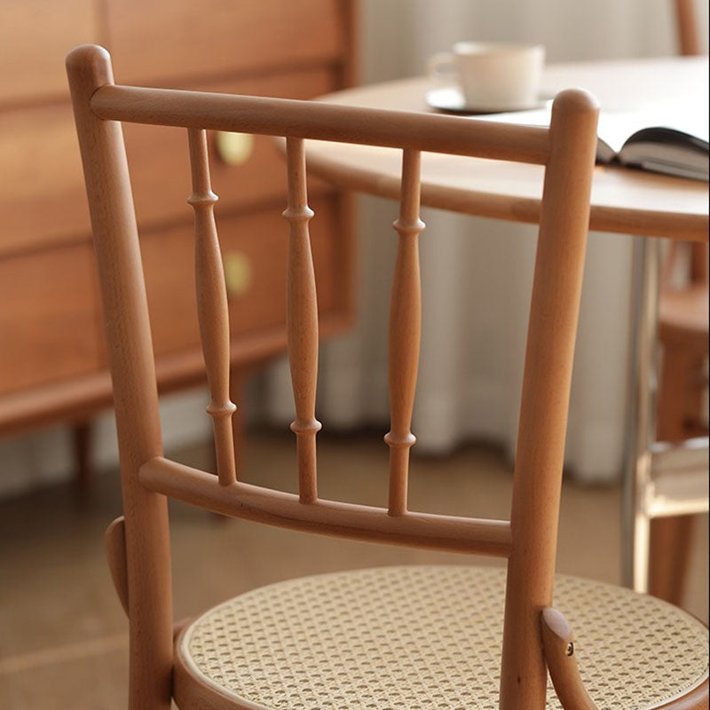 Traditional Style Side Chair Solid Wood Slat Back Dining Room Chair Clearhalo 'Dining Chairs' 'Dining Tables & Seating' 'dining_chair' 'furn' 'furn_dining_chair' 'Furniture' 'Kitchen & Dining Furniture' 5174037