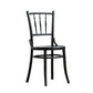 Traditional Style Side Chair Solid Wood Slat Back Dining Room Chair Black 1 Piece Clearhalo 'Dining Chairs' 'Dining Tables & Seating' 'dining_chair' 'furn' 'furn_dining_chair' 'Furniture' 'Kitchen & Dining Furniture' 5174039
