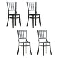 Traditional Style Side Chair Solid Wood Slat Back Dining Room Chair Black 4 Piece Set Clearhalo 'Dining Chairs' 'Dining Tables & Seating' 'dining_chair' 'furn' 'furn_dining_chair' 'Furniture' 'Kitchen & Dining Furniture' 5174043