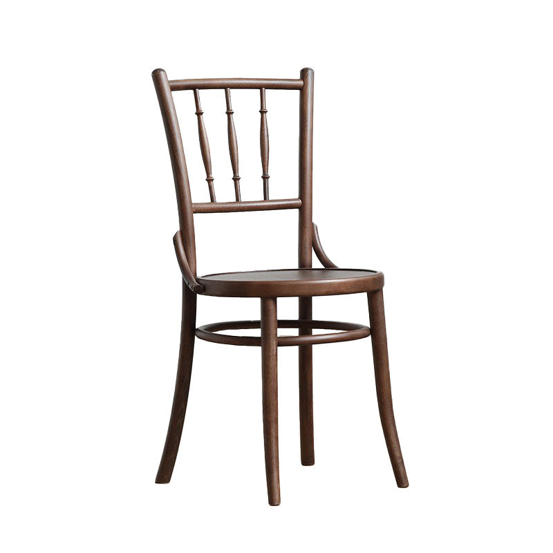 Traditional Style Side Chair Solid Wood Slat Back Dining Room Chair Khaki 1 Piece Clearhalo 'Dining Chairs' 'Dining Tables & Seating' 'dining_chair' 'furn' 'furn_dining_chair' 'Furniture' 'Kitchen & Dining Furniture' 5174045