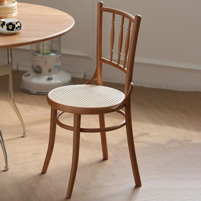 Traditional Style Side Chair Solid Wood Slat Back Dining Room Chair Clearhalo 'Dining Chairs' 'Dining Tables & Seating' 'dining_chair' 'furn' 'furn_dining_chair' 'Furniture' 'Kitchen & Dining Furniture' 5174048