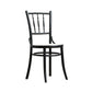 Traditional Style Side Chair Solid Wood Slat Back Dining Room Chair Gloss Black 1 Piece Clearhalo 'Dining Chairs' 'Dining Tables & Seating' 'dining_chair' 'furn' 'furn_dining_chair' 'Furniture' 'Kitchen & Dining Furniture' 5174050