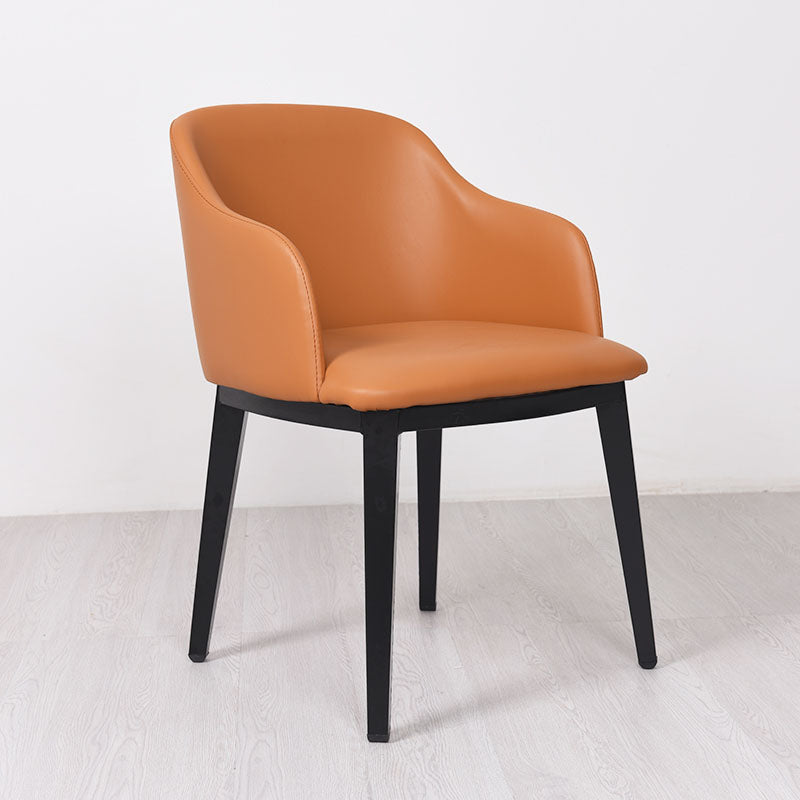 Arm Dining Chairs Modern Faux Leather Side Chairs for Kitchen Clearhalo 'Dining Chairs' 'Dining Tables & Seating' 'dining_chair' 'furn' 'furn_dining_chair' 'Furniture' 'Kitchen & Dining Furniture' 5174059