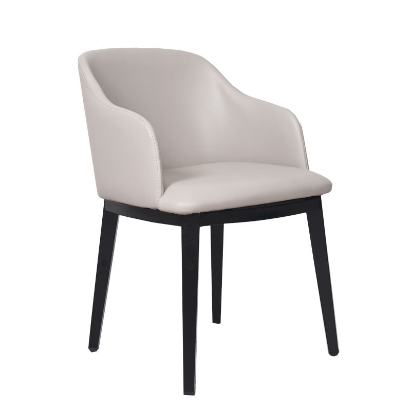 Arm Dining Chairs Modern Faux Leather Side Chairs for Kitchen Clearhalo 'Dining Chairs' 'Dining Tables & Seating' 'dining_chair' 'furn' 'furn_dining_chair' 'Furniture' 'Kitchen & Dining Furniture' 5174062