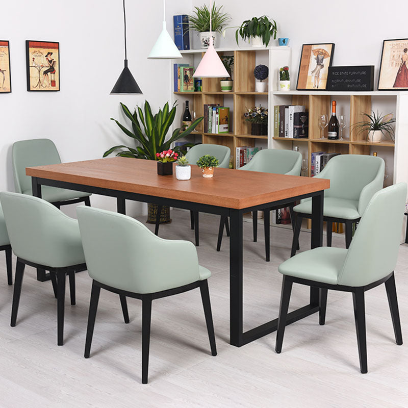 Arm Dining Chairs Modern Faux Leather Side Chairs for Kitchen Clearhalo 'Dining Chairs' 'Dining Tables & Seating' 'dining_chair' 'furn' 'furn_dining_chair' 'Furniture' 'Kitchen & Dining Furniture' 5174074